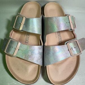 Birkenstock Arizona Shoes Women’s Vegan Size 7 Multicolor/Iridescent